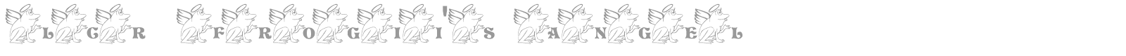 LCR Frogii's Angel font preview